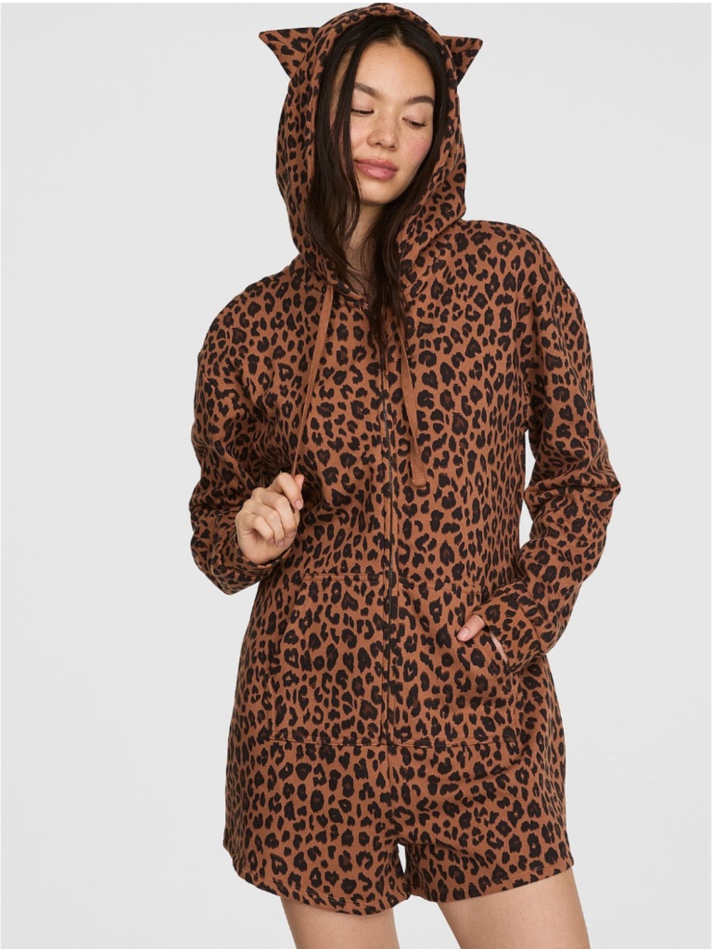 PINK Victoria’s Secret Leopard Halloween Romper